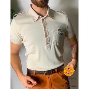 Dolce & Gabbana Vintage Cream Polo